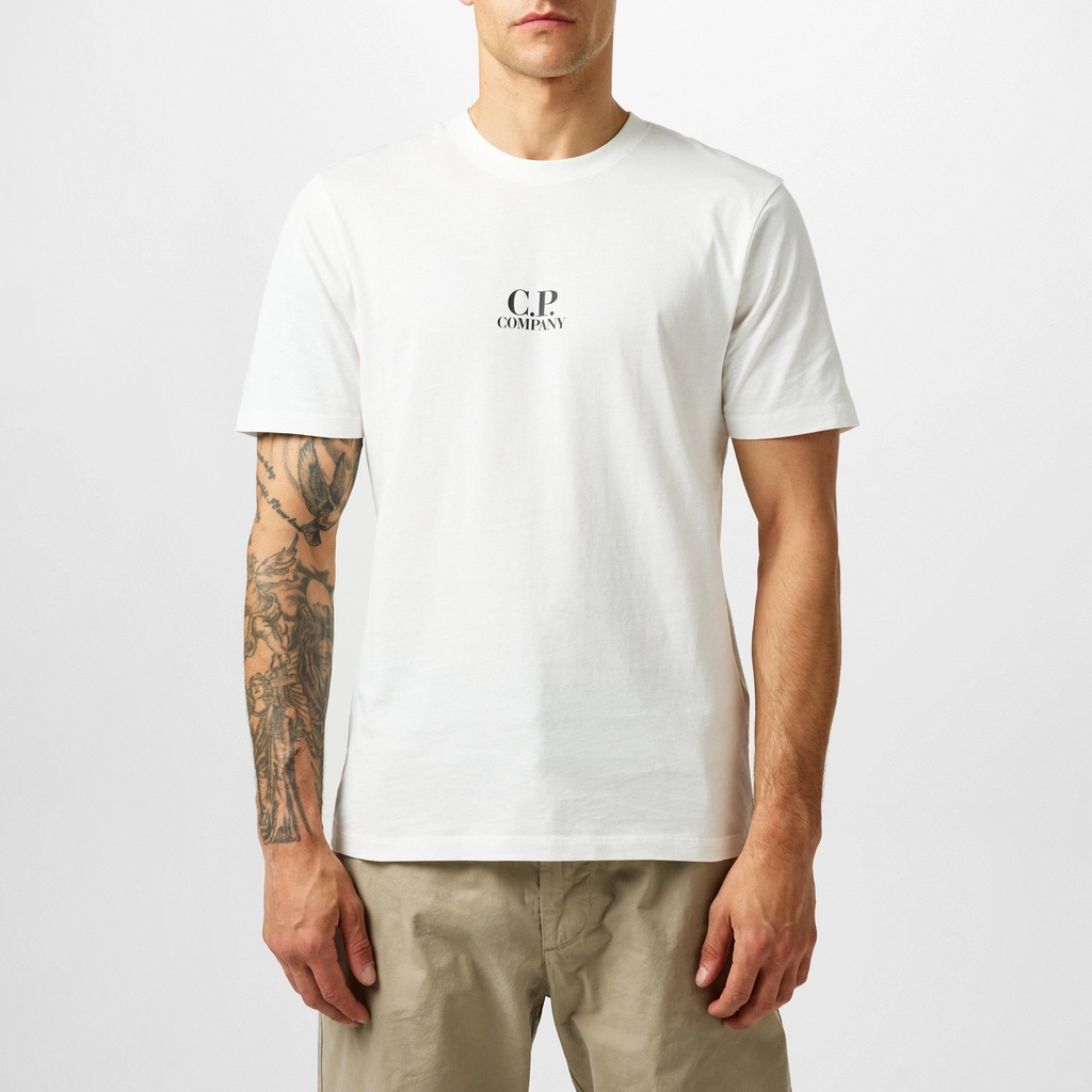 CP Company Sailor Print T Shirt - Gauze White 103